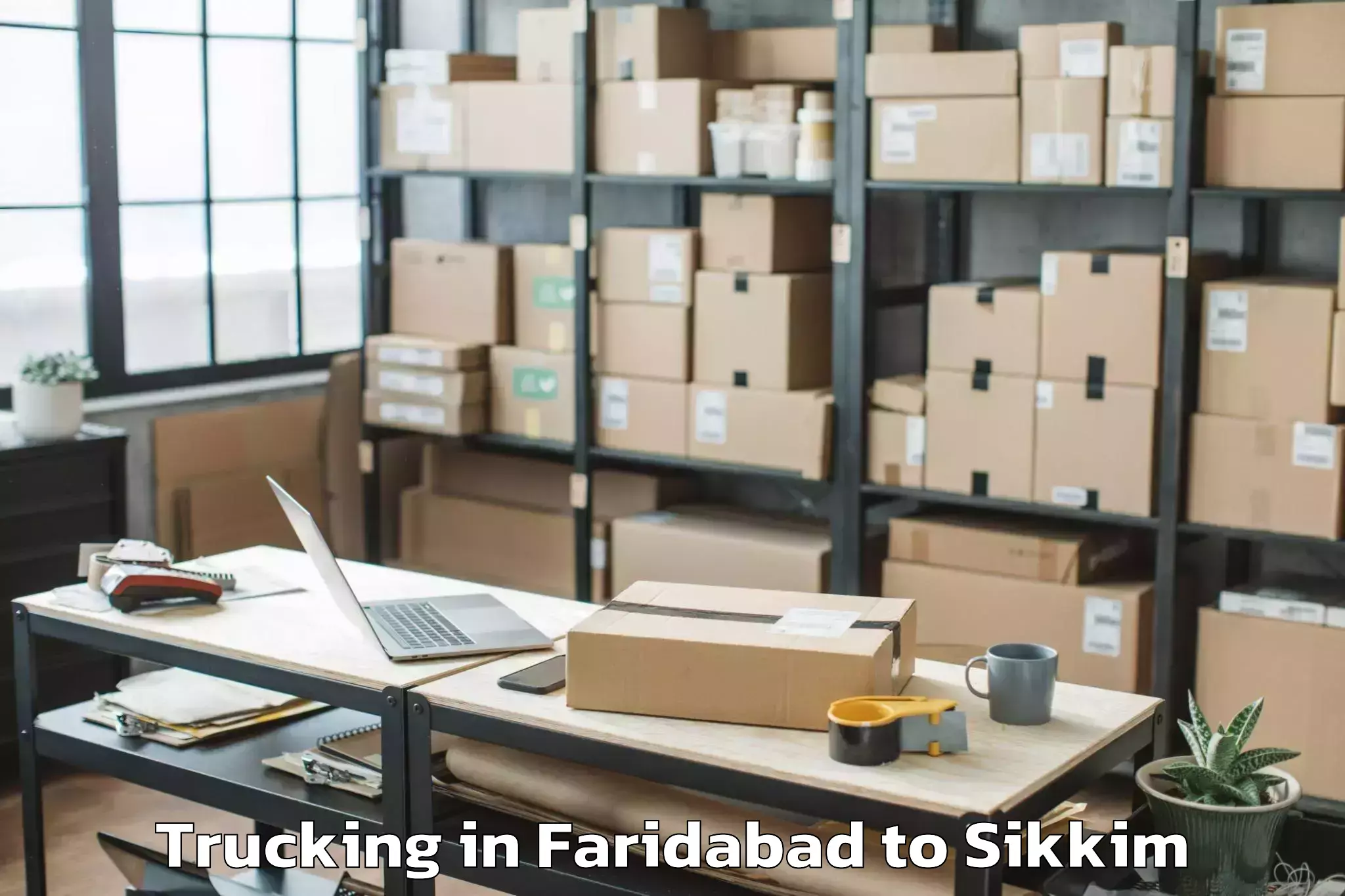 Book Faridabad to Ravong Trucking Online